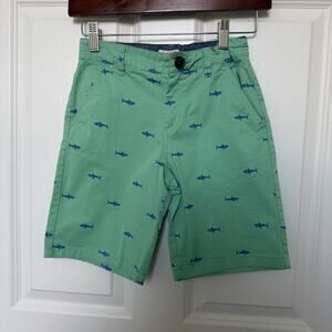 Cat & Jack Shorts Boys Medium 8 Green Blue Sharks
